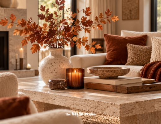 Come decorare il tavolino del salotto in autunno