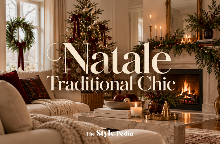 Natale tradizionale chic: come decorare casa con rosso, verde e oro