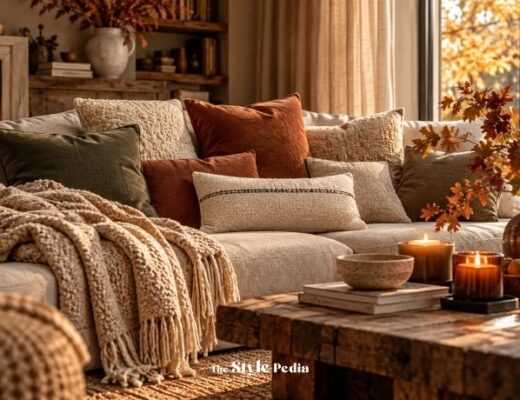 Come abbinare plaid e cuscini sul divano in autunno